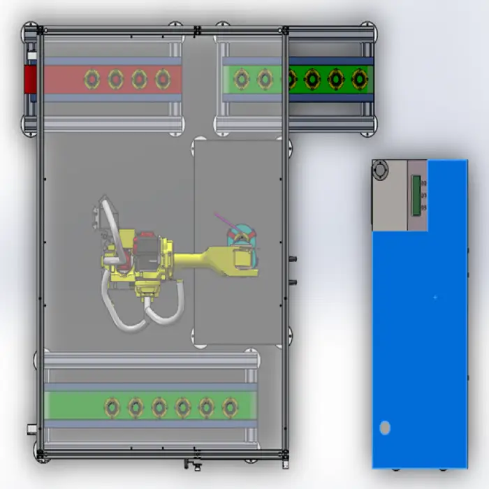 Car Wheel hub Automatic robot & eddy current Testing system