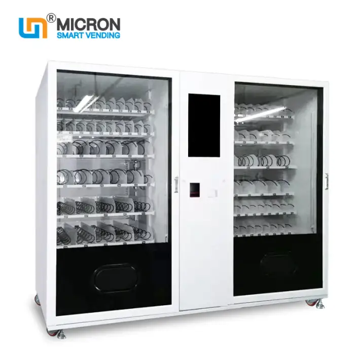 Innovative ID Card Scanner Vapers and E-Cigaret Vending Machine Double Cabinets