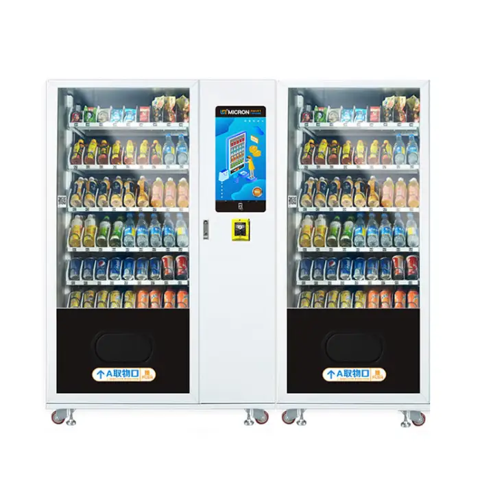 Innovative ID Card Scanner Vapers and E-Cigaret Vending Machine Double Cabinets