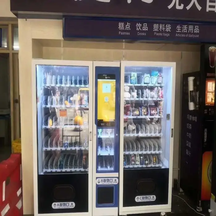 Innovative ID Card Scanner Vapers and E-Cigaret Vending Machine Double Cabinets