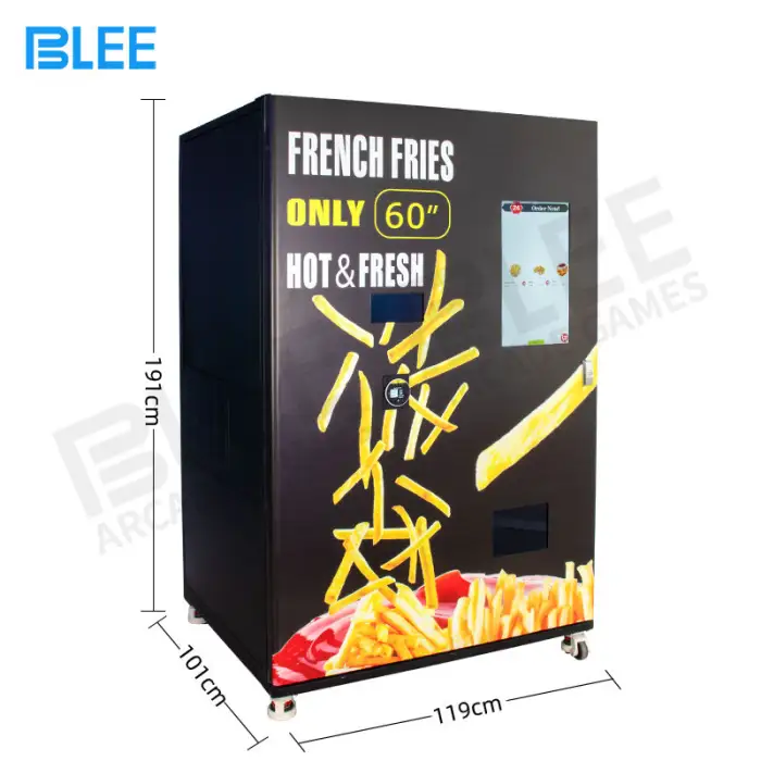 French Fries Vending Machine Smart Automatic Hot Food Fired Chicken and Fry Chip Vending Machine