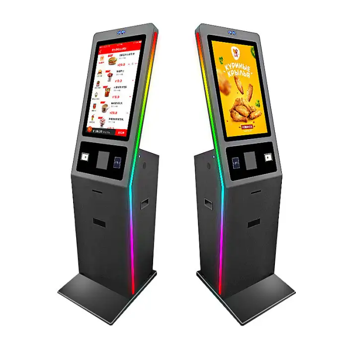 27 Inch Self Service Kiosk Ordering Vending Machine Self Ordering Payment Kiosk Automatic Machine Floor Stand Fast Food Drink