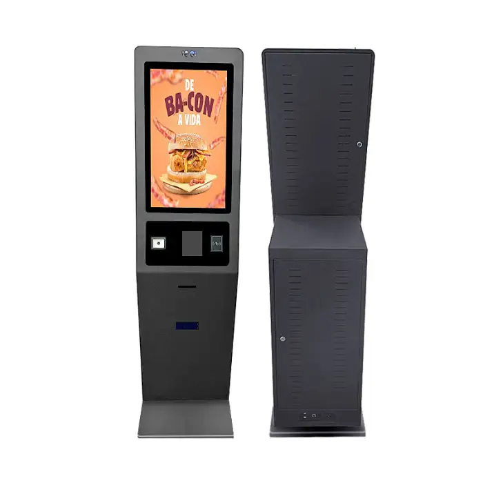 27 Inch Self Service Kiosk Ordering Vending Machine Self Ordering Payment Kiosk Automatic Machine Floor Stand Fast Food Drink