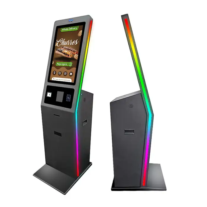 27 Inch Self Service Kiosk Ordering Vending Machine Self Ordering Payment Kiosk Automatic Machine Floor Stand Fast Food Drink