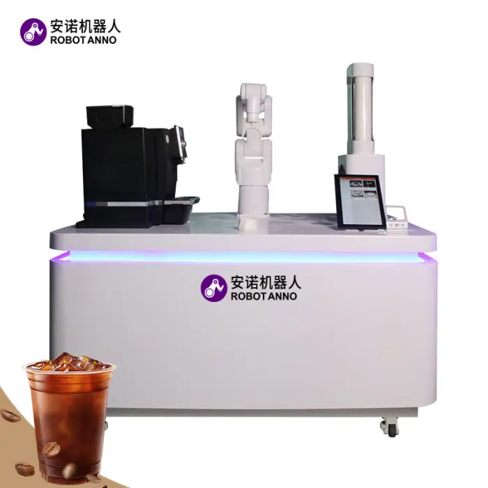 Small Robotic Arm Coffee Automatic Vending Machine Drinks Robot Coffee Shop