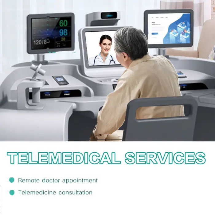 Intelligent Health System Detection Platform Self Service Vending Machine Telemedicine Medical Health Kiosk for Hospital