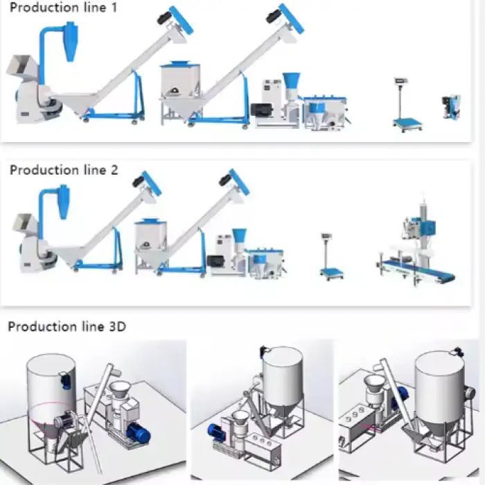 200-300Kg Per Hour Small Scale Animal Feed Pellet Machine for Poultry Livestock