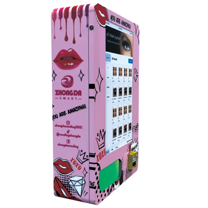 Touch Screen Digital Age Verification Disposable Wall Mounted Vending Machine in Bars