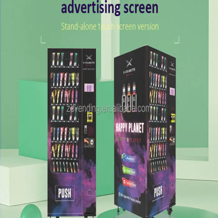 Touch Screen Digital Age Verification Disposable Wall Mounted Vending Machine in Bars