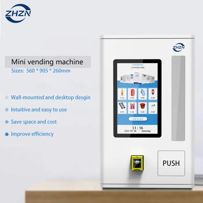 Mini Vending Machine Small Cigarette with Age Verification Id Verification Vending Machine Wall Mounted Vending Machine