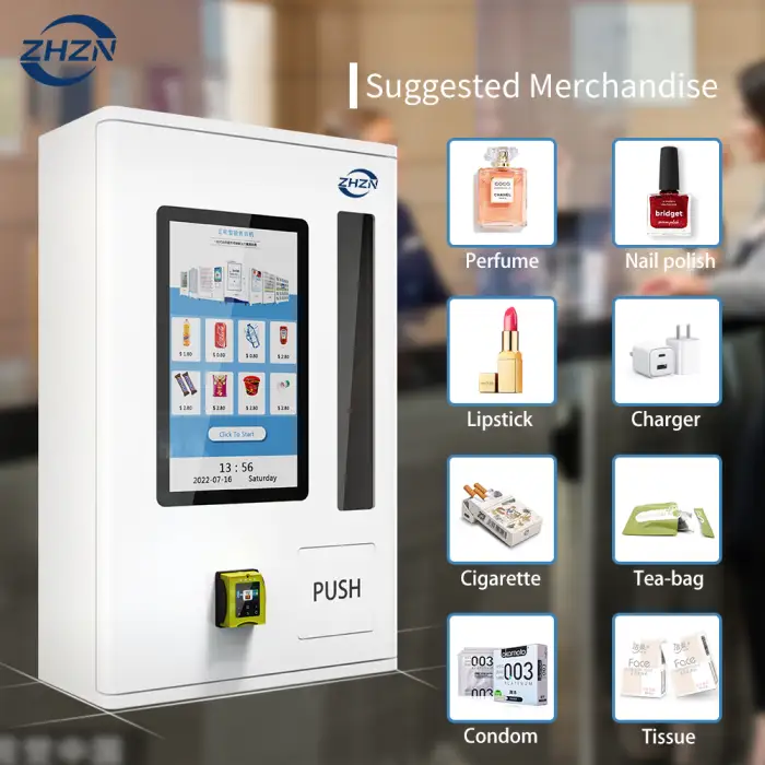 Mini Vending Machine Small Cigarette with Age Verification Id Verification Vending Machine Wall Mounted Vending Machine