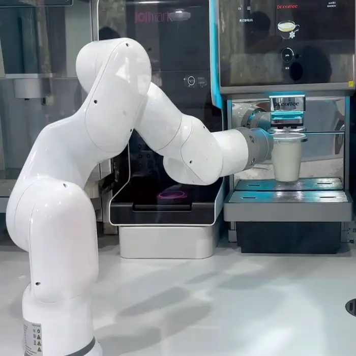 Fully Automated Intelligent Coffee Robot Vending Machine With 6 Axis Cobot Arm