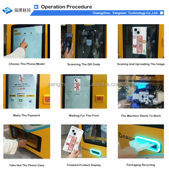 Smart Phone Case Printing Vending Machine Phone Case Diy Vending Machine