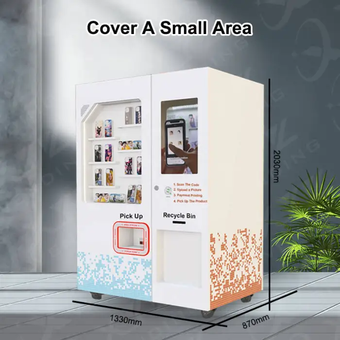 Custom Phone Case Automatic Printer Vending Machine Self-service Phone Case Vending Machine With Credit Card Payment System