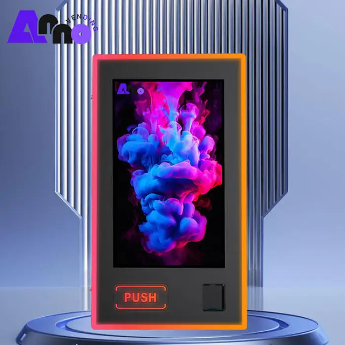 32 Inch Touch Screen Age Verification Small Vendior Wall Mounted Vapeses Vending Machine With Card Payment Support Wifi 4G