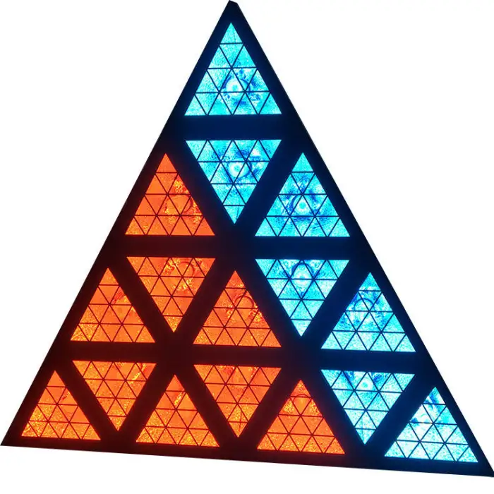 Dj Lights Led Club Triangular Prism Shape Led Triangular Background matrix Light