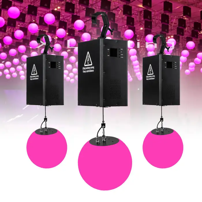 Dmx Flying Winch 3d Effects Led Kinetic Ball Lights Can Be Use to Stage