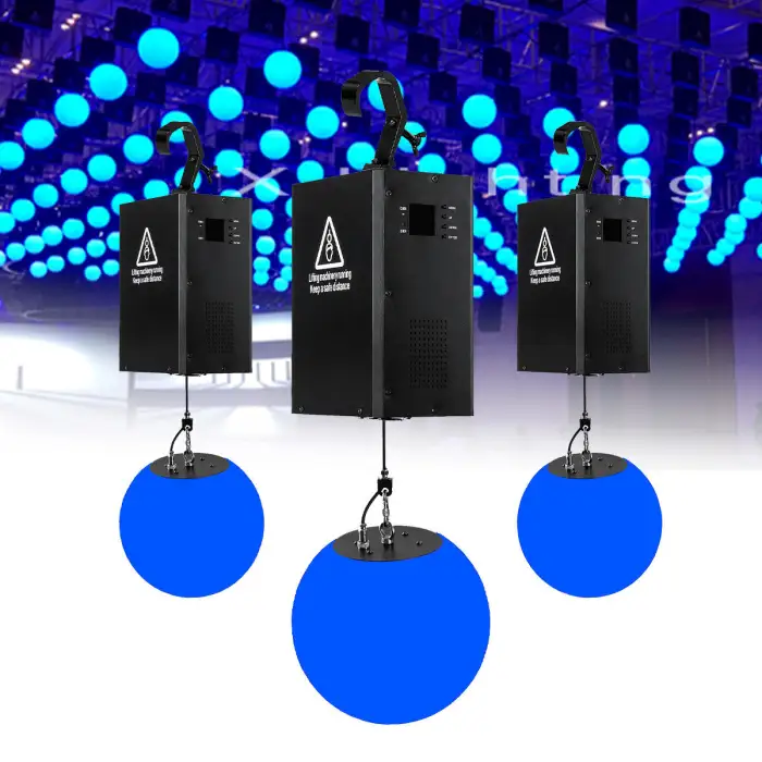 Dmx Flying Winch 3d Effects Led Kinetic Ball Lights Can Be Use to Stage