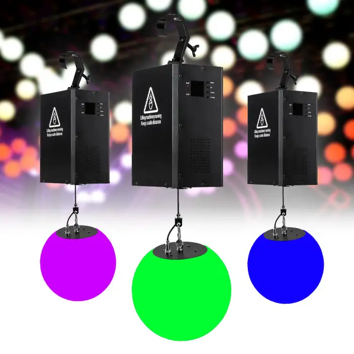 Dmx Flying Winch 3d Effects Led Kinetic Ball Lights Can Be Use to Stage