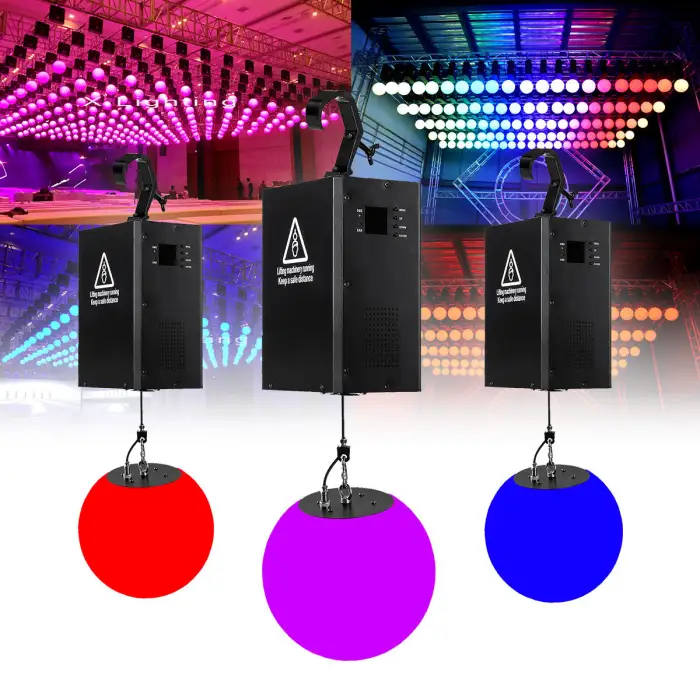 Dmx Flying Winch 3d Effects Led Kinetic Ball Lights Can Be Use to Stage