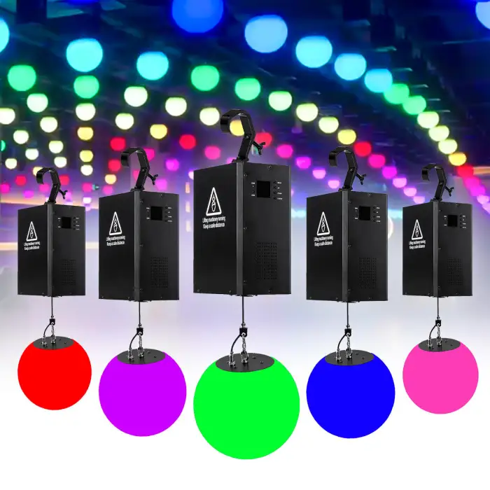 Dmx Flying Winch 3d Effects Led Kinetic Ball Lights Can Be Use to Stage