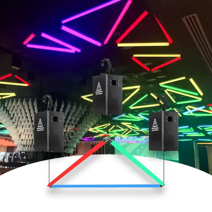 RGB 360 Degree Kinetic Tube LED Stage Lights 100W Matrix Light for Disco Wedding Club DMX512 Control