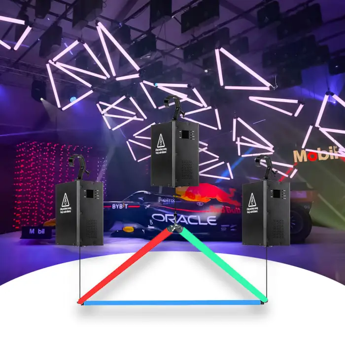 RGB 360 Degree Kinetic Tube LED Stage Lights 100W Matrix Light for Disco Wedding Club DMX512 Control