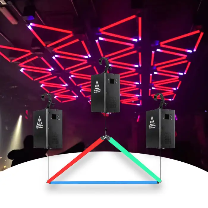 RGB 360 Degree Kinetic Tube LED Stage Lights 100W Matrix Light for Disco Wedding Club DMX512 Control