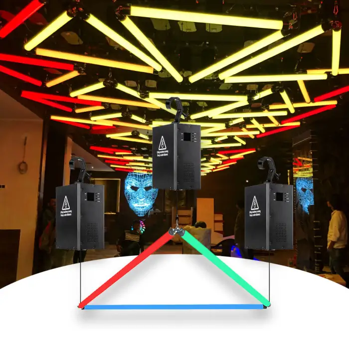 RGB 360 Degree Kinetic Tube LED Stage Lights 100W Matrix Light for Disco Wedding Club DMX512 Control