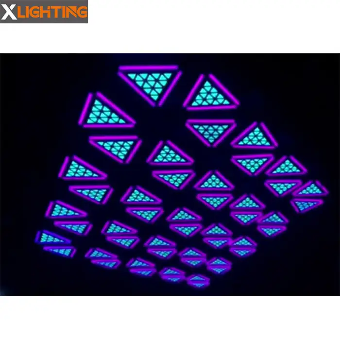 Professional Manufacturer's Wedding Stage Show Kinetic Triangle LED Panel Light DMX512 Control Projection Lights for Clubs