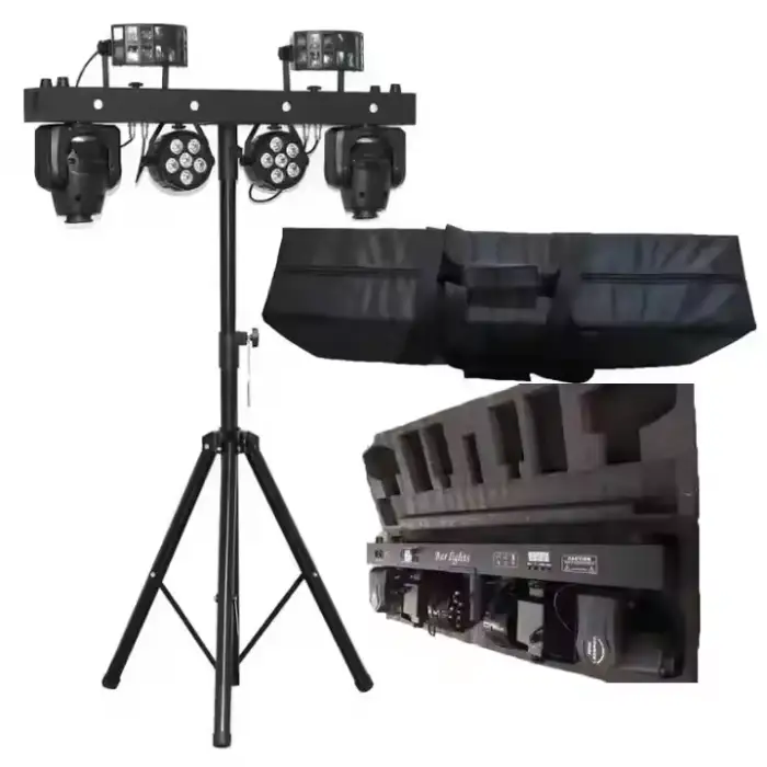 RGBW 4in1 LED Par Moving Head Laser Stage Light Effect DJ Stand Included