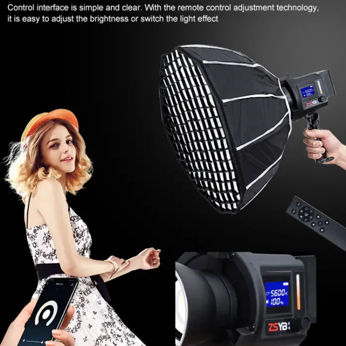 ZSYB Handheld Studio Video Camera Spotlight Video Light for Professional Studio Photography