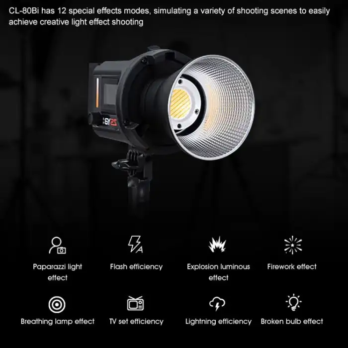 ZSYB Handheld Studio Video Camera Spotlight Video Light for Professional Studio Photography