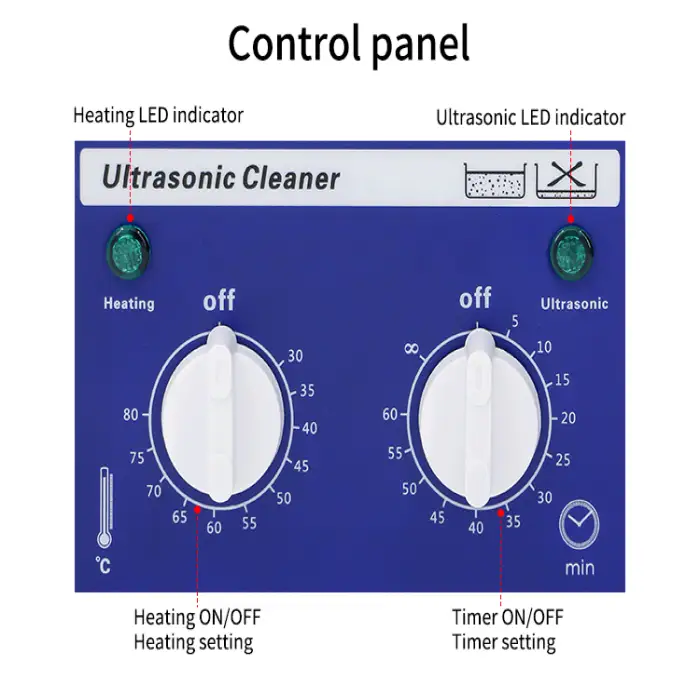 6L180W dental ultrasonic cleaning machine, used for degreasing/rust removal/instrument cleaning of dental denture spare parts