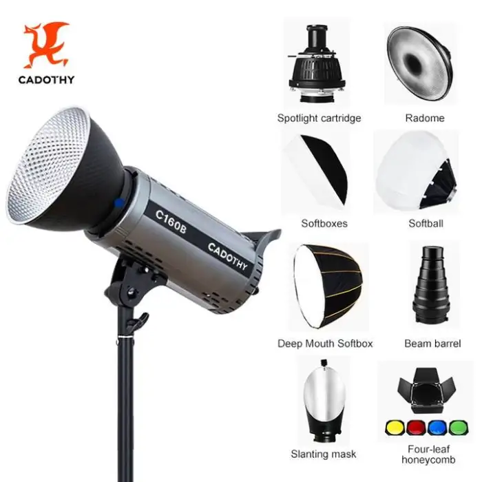 CADOTHY New Model Customized High-Quality Bi-Color Fill Light C160B 160W Professional for Live-Streaming Use Live Light