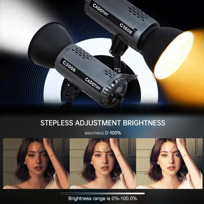 CADOTHY New Model Customized High-Quality Bi-Color Fill Light C160B 160W Professional for Live-Streaming Use Live Light