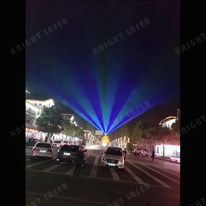 100w Dmx512 Rgb Outdoor Full Color Animation Sky Power Laser Light