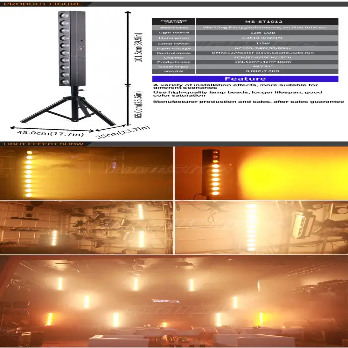 Dj Lights Warm White or Amber Effects Blinder Stage Light for Bar Disco Party Club