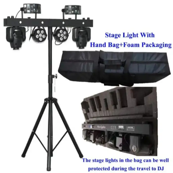 Stage Light 300W Portable Gig Bar with Spot FX Effect Butterfly Par Light with LED Laser DMX for Party Wedding Dj Disco Club