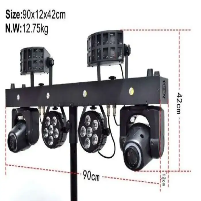 Stage Light 300W Portable Gig Bar with Spot FX Effect Butterfly Par Light with LED Laser DMX for Party Wedding Dj Disco Club