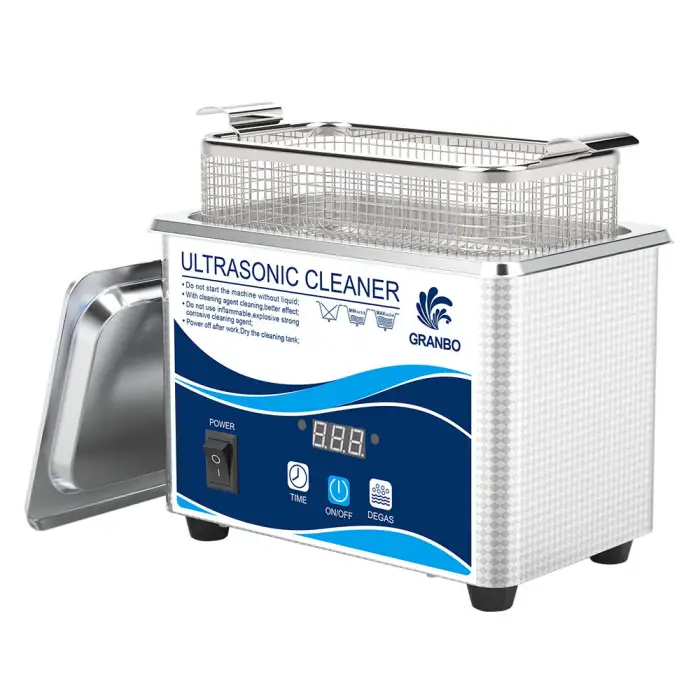 Portable Digital Mini Ultrasonic Cleaner With Basket