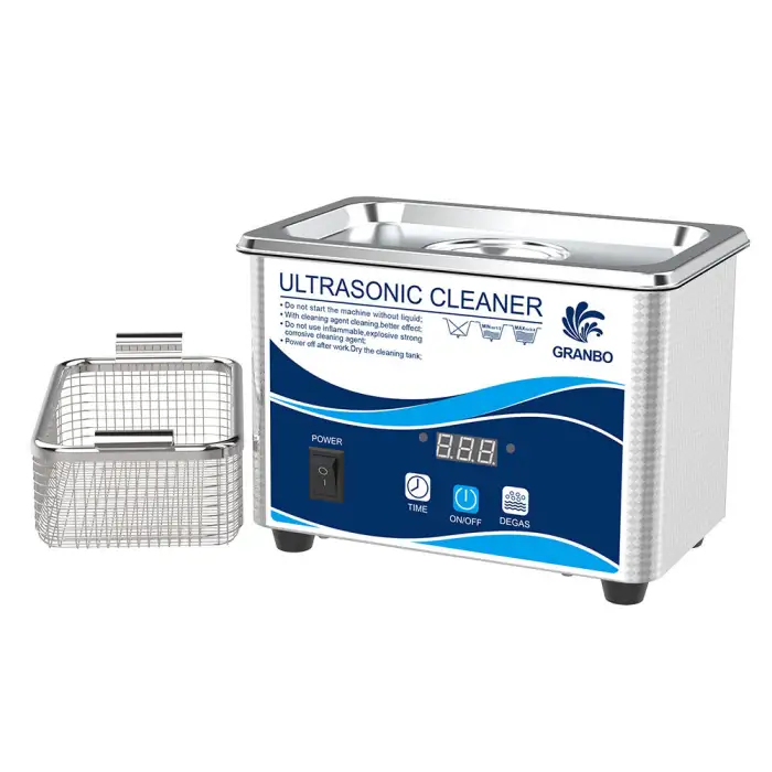 Portable Digital Mini Ultrasonic Cleaner With Basket