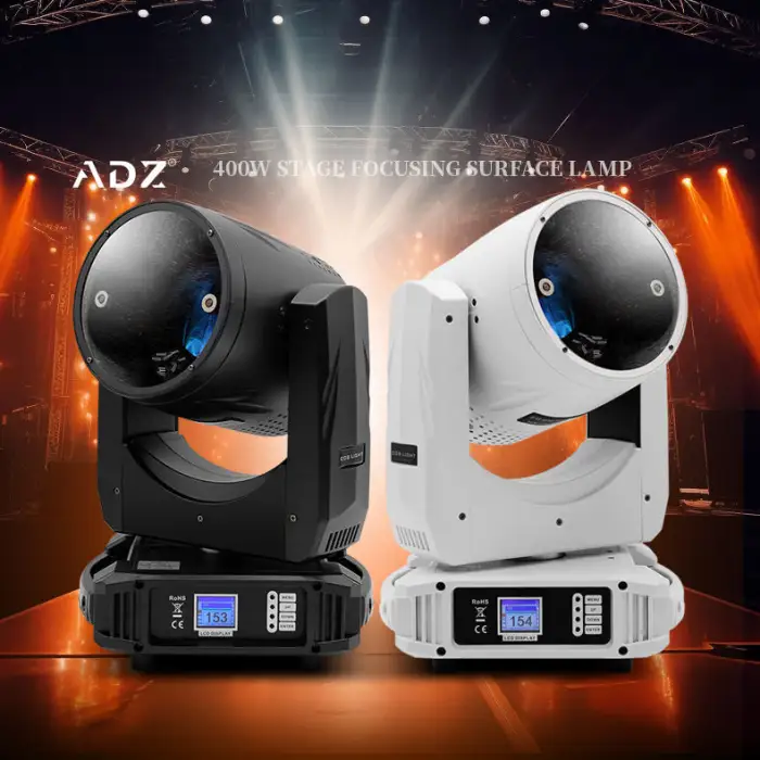 ADZ 400W COB LED Zoom Fresnel Stage Light Cold White Studio Lighting for Hotels and Theme Parks Moving Head Feature