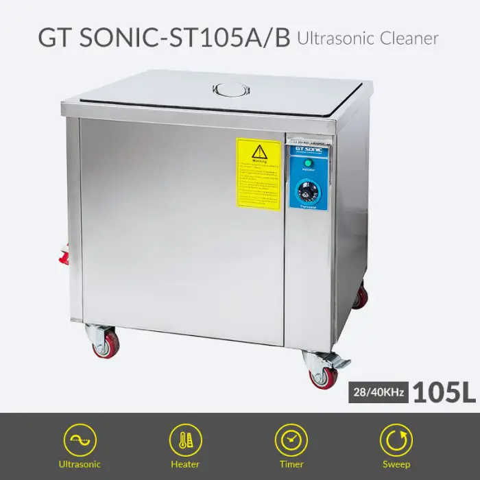 GT SONIC 105L 40kHz/28kHz Ultrasonic Cleaner Industrial Ultrasonic Cleaner