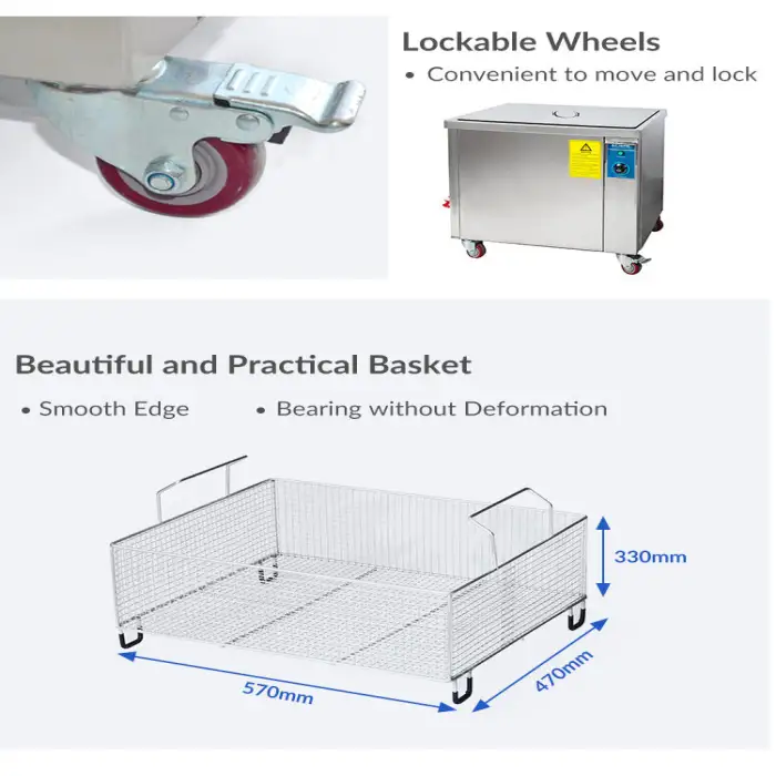 GT SONIC 105L 40kHz/28kHz Ultrasonic Cleaner Industrial Ultrasonic Cleaner