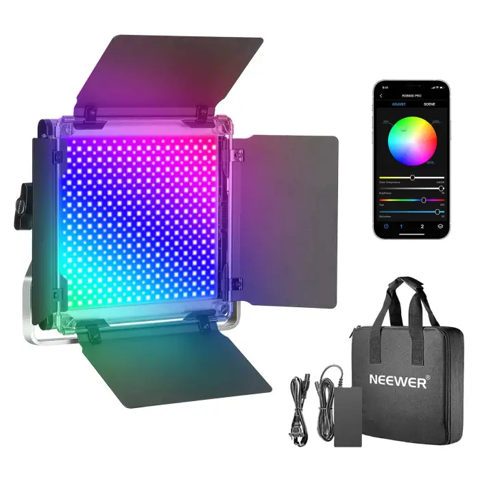 360 Degree Full Color Led Video Light Studio Professional 660 PRO RGB Led Video Light with APP Control