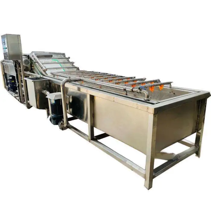 Industrial Fresh Vegetable Fruit Bubble Cleaner Processing Machine Restaurant Use New Engine Water Corn Nuts Soybean