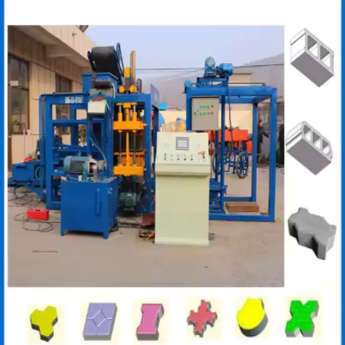 Qt4-24 Hollow Concrete Brick Terrazzo Paper Making Force Machinery Wire Machine in Cement South Ethiopia Africa Red Mini 2200