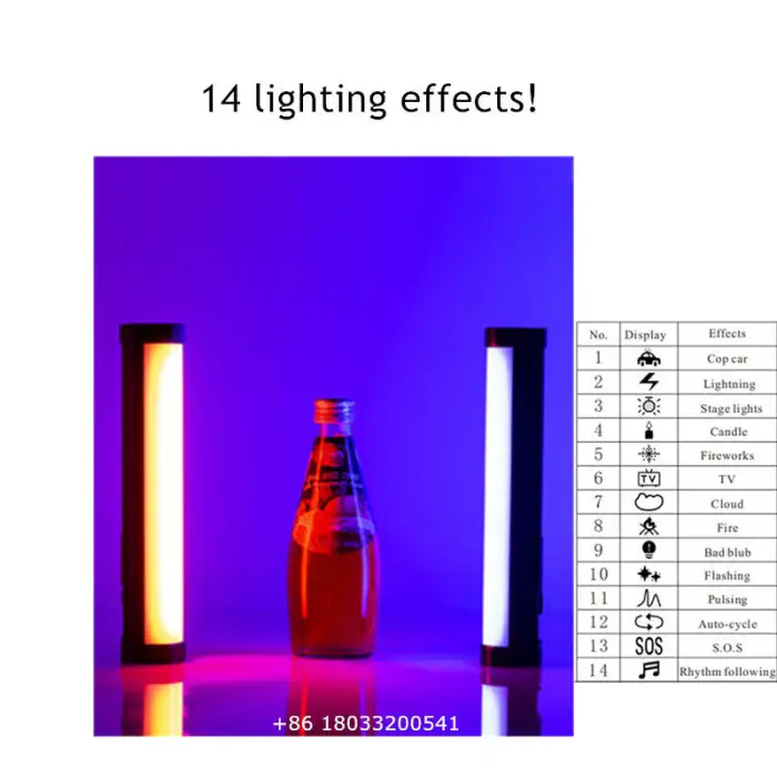 Functional RGB TUBE LIGHT 2800~7500K Fill Video Studio Light Wand Nanlited PavoTube Godoxs Rgb Tube Lights Gvm