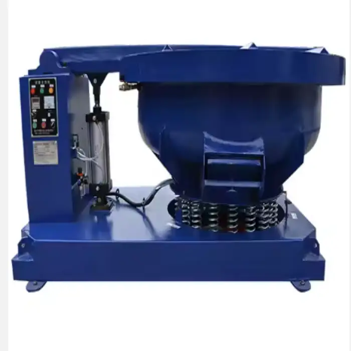 Marble Glass Stone Granite Stainless Steel Vibratory Polishing Machine With Cover